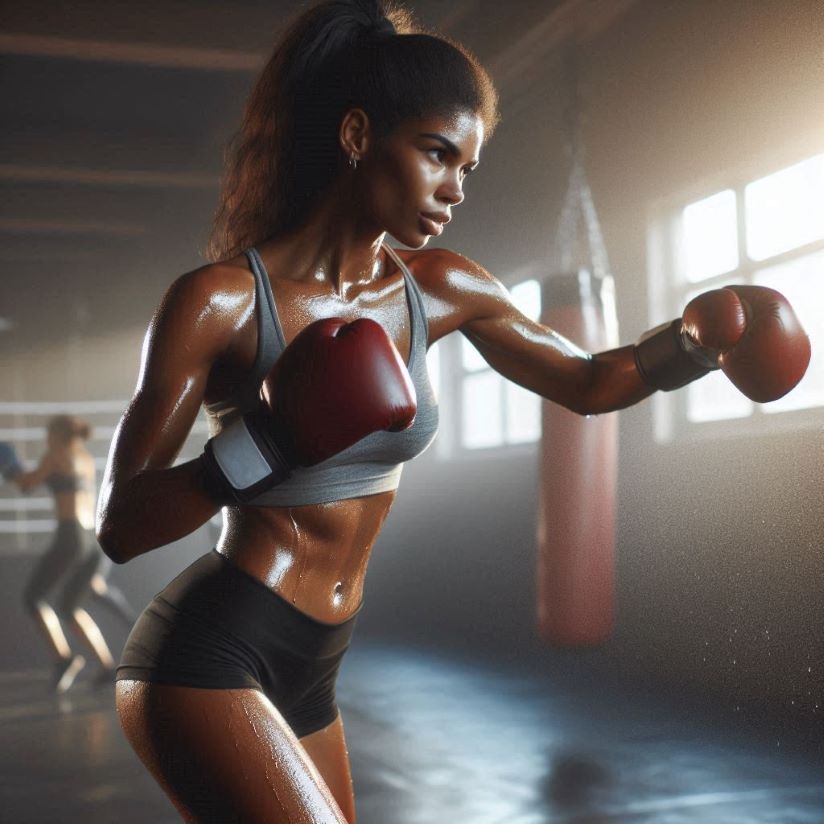 woman boxing